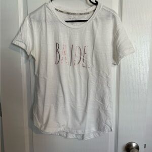 Rae Dunn White BRIDE Tee